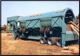 picture of debarking drum